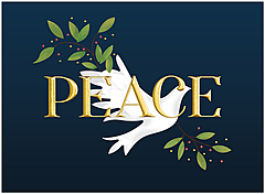 With hope that this special season brings peace to the hearts of people around the world. Peace H2837U-AA